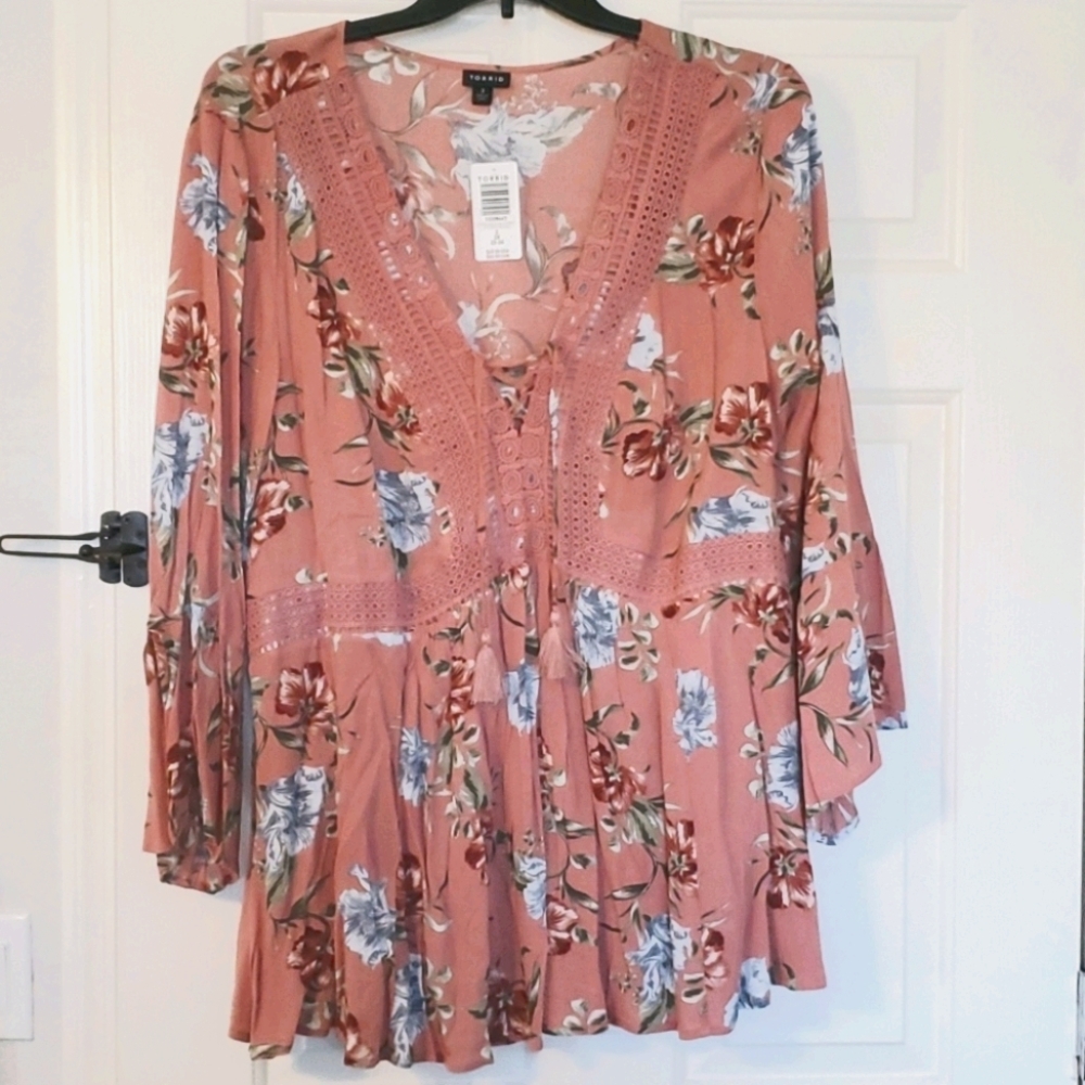 Torrid Floral Blouse
